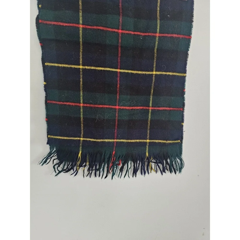 Peter Mac Arthur &‎ Co. 100% New Wool Christmas Plaid  Scarf